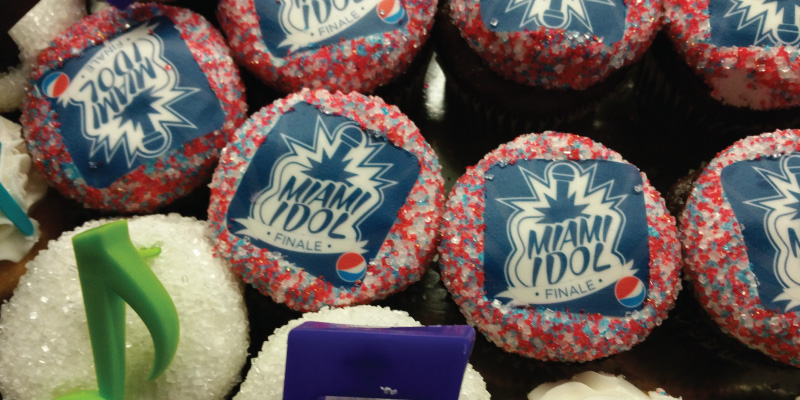 Miami Idol, powered by Pepsi, cupcakes.
